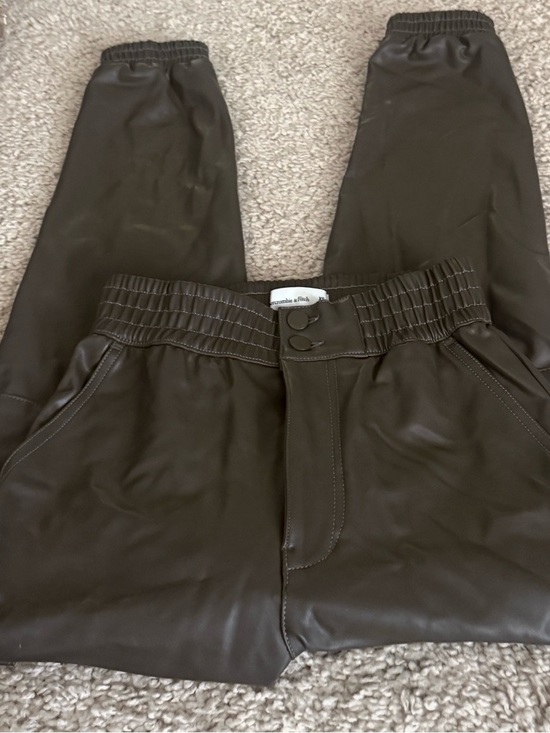 Abercrombie & Fitch Denim - NWOT Abercrombie & Fitch faux leather joggers